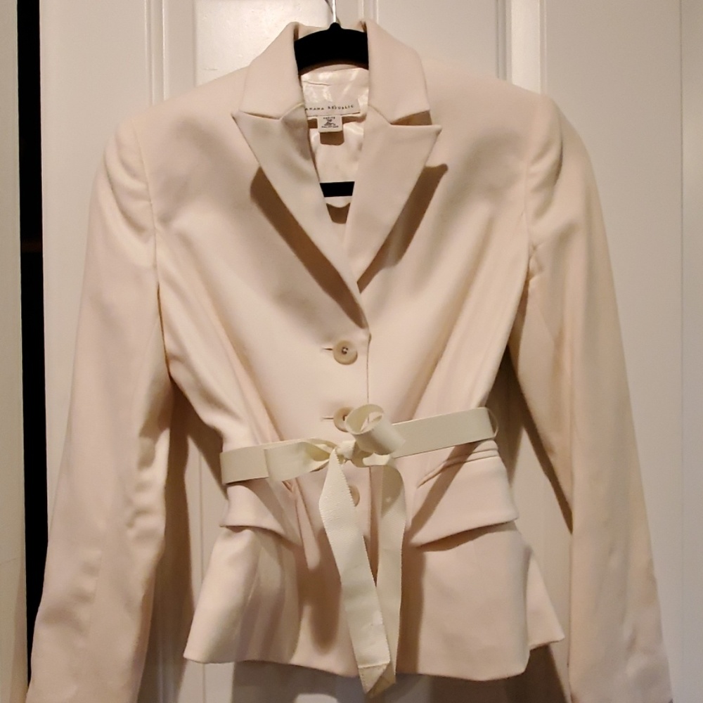 Like new Banana Republic cream suit